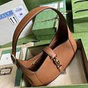 Gucci Jackie 1961 Small Brown Natural Grain Bag 636709 Size 28x19x4.5 cm - 5