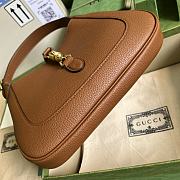 Gucci Jackie 1961 Small Brown Natural Grain Bag 636709 Size 28x19x4.5 cm - 4