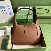 Gucci Jackie 1961 Small Brown Natural Grain Bag 636709 Size 28x19x4.5 cm - 3