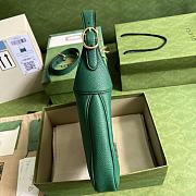 Gucci Jackie 1961 Small Green Natural Grain Bag 636709 Size 28x19x4.5 cm - 3