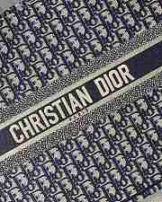 Dior Book Tote Blue Oblique Embroidery M1286 Size 41.5 x 34.5 x 16 cm - 3