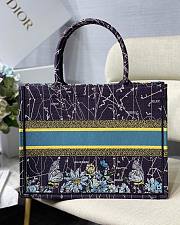 Dior Small Book Tote Blue Multicolor Constellation Embroidery M1296 36.5 cm - 6