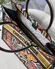 Dior Large Book Tote Paisley Brown Embroidery M1286 Size 41.5 cm - 5