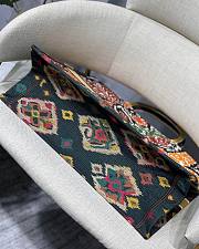 Dior Large Book Tote Paisley Brown Embroidery M1286 Size 41.5 cm - 4
