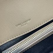 YSL Medium Monogram College Beige Leather 600279 Size 24x17x6 cm - 2