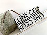 Celine Small Cabas Thais In Textile White/Black 199162 size 29x16x13 cm - 2