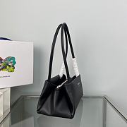 Prada Small Leather Bag Black 1BA368 size 26x14x13 cm - 5
