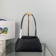 Prada Small Leather Bag Black 1BA368 size 26x14x13 cm - 4