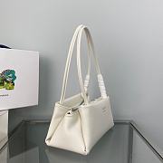 Prada Small Leather Bag White 1BA368 size 26x14x13 cm - 4