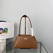 Prada Small Leather Bag Brown 1BA368 size 26x14x13 cm - 1