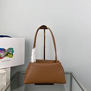 Prada Small Leather Bag Brown 1BA368 size 26x14x13 cm - 4