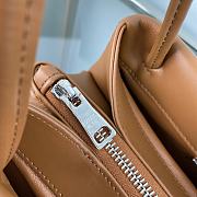 Prada Small Leather Bag Brown 1BA368 size 26x14x13 cm - 2