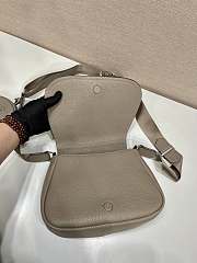 Prada Leather Shoulder Bag Clay Gray 1BD293 size 24x17x9.5 cm - 3