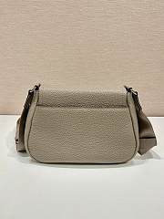 Prada Leather Shoulder Bag Clay Gray 1BD293 size 24x17x9.5 cm - 4