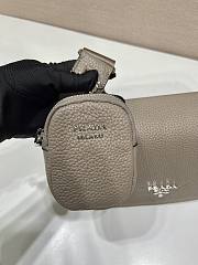 Prada Leather Shoulder Bag Clay Gray 1BD293 size 24x17x9.5 cm - 6