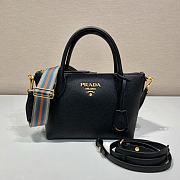 Prada Leather Handbag Black 1BA111 size 24x19x12 cm - 1