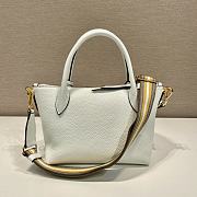Prada Leather Handbag White 1BA111 size 24x19x12 cm - 6