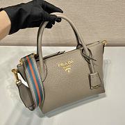 Prada Leather Handbag Clay Gray 1BA111 size 24x19x12 cm - 4