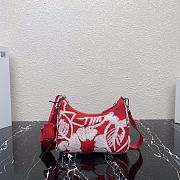 Prada Re-Edition 2006 Embroidered Drill Red/White 1BH204 22cm - 3