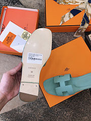 Hermes Slippers Light Blue - 5