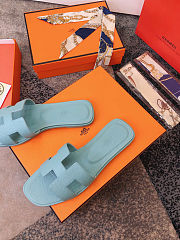 Hermes Slippers Light Blue - 3