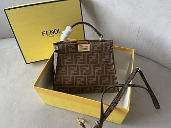 Fendi Peekaboo FF Logo Bag Size 23 x 11 x 18 cm