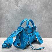 Balenciaga Neo Cagole Motorcycle Blue Bag Size 26 x 13 x 18 cm - 4