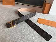 Louis Vuitton Monogram Initiales Belt Gold-tone Metal Size 4 cm - 4