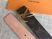Louis Vuitton Monogram Initiales Belt Gold-tone Metal Size 4 cm - 6