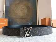 Louis Vuitton Monogram Initiales Belt Silver-tone Metal Size 4 cm - 3