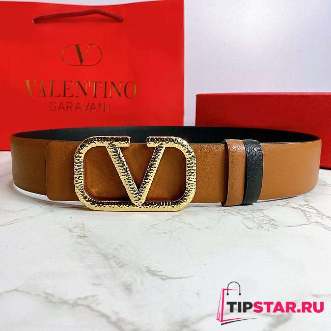 Valentino Reverisble Belt Brown/Black Size 4 cm wide - 1