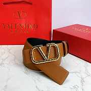 Valentino Reverisble Belt Brown/Black Size 4 cm wide - 4