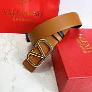 Valentino Reverisble Belt Brown/Black Size 4 cm wide - 6