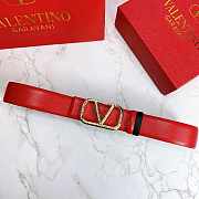 Valentino Reverisble Belt Red/Black Size 4 cm wide - 3