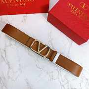 Valentino Reverisble Belt Brown/White Size 4 cm wide - 2