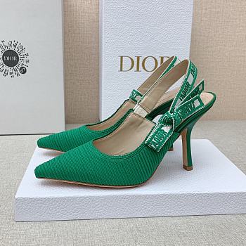 Dior J'adior Slingback Heels Green 10cm