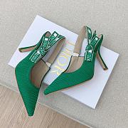 Dior J'adior Slingback Heels Green 10cm - 4