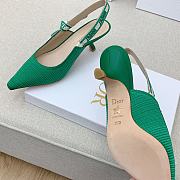 Dior J'adior Slingback Heels Green 6.5cm - 2