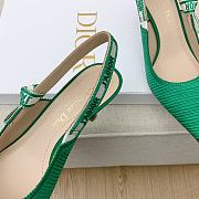 Dior J'adior Slingback Heels Green 6.5cm - 3