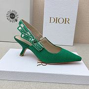 Dior J'adior Slingback Heels Green 6.5cm - 5