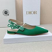 Dior J'adior Slingback Flat Green - 6