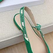 Dior J'adior Slingback Flat Green - 5