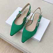 Dior J'adior Slingback Flat Green - 2