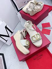 Valentino Wedge Sandal White - 2