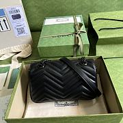 GG Marmont Mini Black Shoulder Bag Black Hardware 446744 Size 23cm - 3