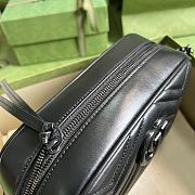 GG Marmont Small Black Shoulder Bag Black Hardware 447632 24cm - 6