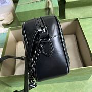 GG Marmont Small Black Shoulder Bag Black Hardware 447632 24cm - 5