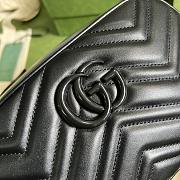 GG Marmont Small Black Shoulder Bag Black Hardware 447632 24cm - 2