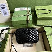 GG Marmont Mini Black Shoulder Bag Black Hardware 634936 18cm - 1