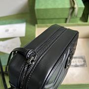 GG Marmont Mini Black Shoulder Bag Black Hardware 634936 18cm - 2